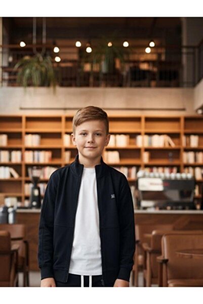 Zekids Boy's T-Shirt Hooded Cardigan Triple Tracksuit Set