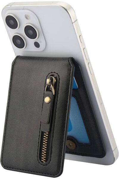 KASTWAVE محفظة مغناطيسية 2 في 1 رفيعة للغاية مزودة بمسند مغناطيسي للهواتف الم...