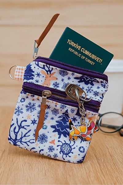 Uretti - Gamze 9546 4391 Handmade Patterned Model Women's Wallet / Card Holder