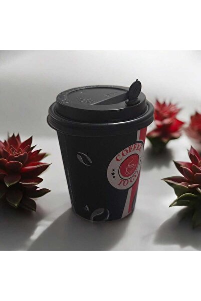 Yiğit KRAFT KARTON KAHVE BARDAĞI KAPAKLI TIKAÇLI 12- 0Z - 100 ADET