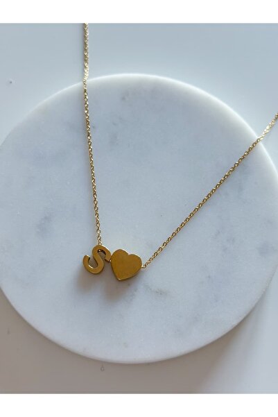 CHARMLUCKY Heart Letter Necklace