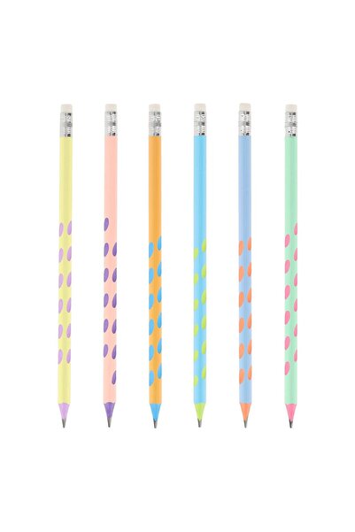 Strigo Plastic pencils, with eraser and grip, HB, 72 pcs