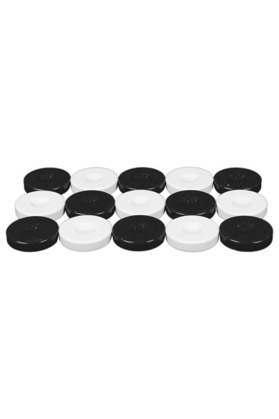Limmy Backgammon Pieces Black and White Colored Backgammon Pieces Replacement