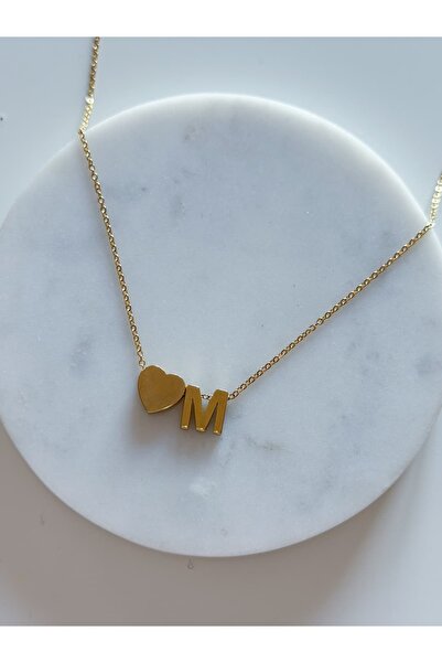 CHARMLUCKY Heart Letter Necklace