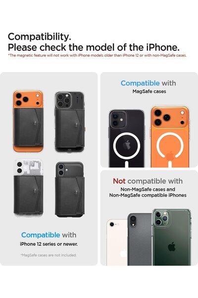 Spigen Valentinus Pro (MagFit) Magnetic Wallet Card Holder - Black