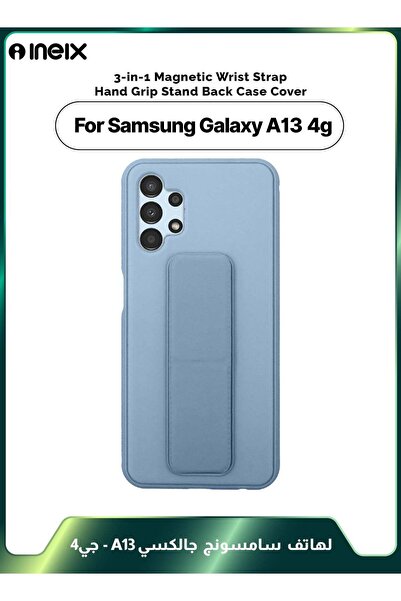 ineix غطاء واقٍ مغناطيسي 3 في 1 مع حزام معصم وحامل لهاتف Samsung Galaxy A13 4G