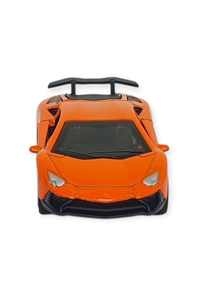 Vardem Pull and Drop Metal Small Cars 8 cm - 6411A-11 - Orange