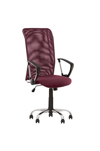 Ergonica ZAPATA Executive Chair, Burgundy Cagliari Fabric