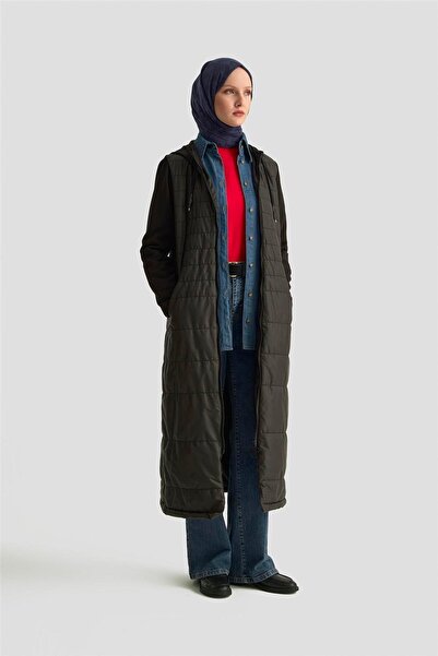 Armine Kapitone Giyçık 25KT543 Siyah