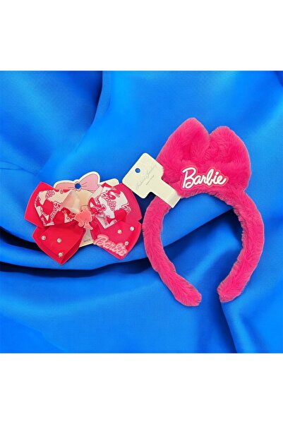 Store Barbie Plush Children's Crown & Barbie Tie-On Rubber Buckle Set