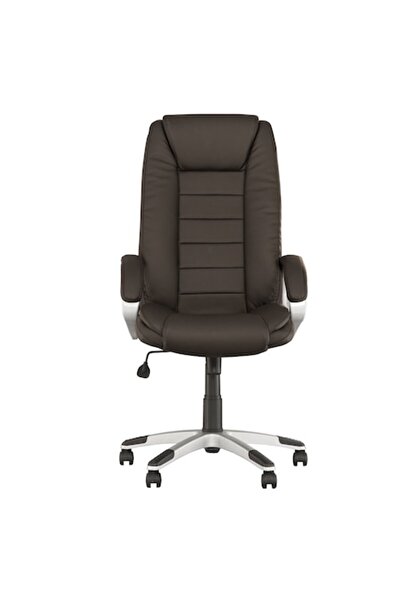 Ergonica Scaun directorial RALLY, piele ecologică maro închis