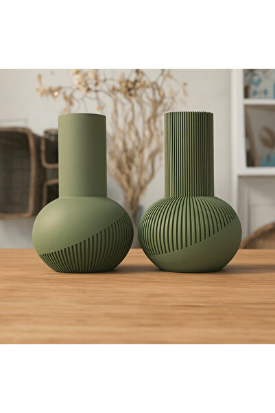 Homentum Solia | Vază decorativă japandi cu textură integral nervurată și fin...