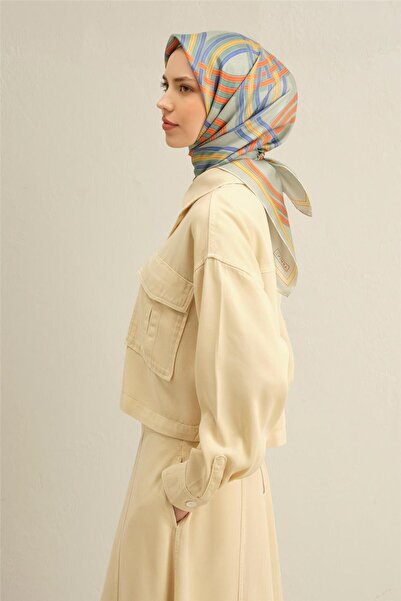 Armine وشاح كلاسيكي منقوش سيفت حرير تويل 9333D 35