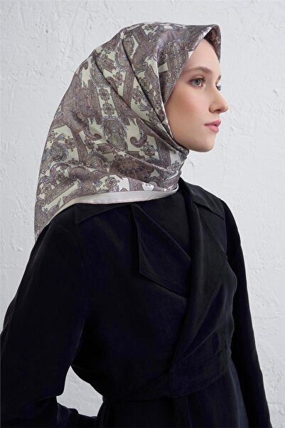Armine Ethnic Pattern Pure Silk Twill Scarf 9416D 83