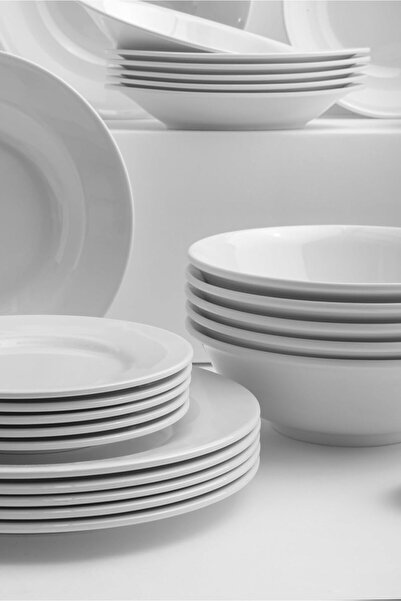 mastergold Luxury 92-Piece Melamine Dinner Set for 6, White — Break-Resistant, Dishwasher-Safe