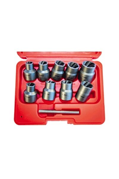 Yama طقم مفاتيح YAHBLS1209 مكون من 9 قطع لإزالة البراغي والمكسرات التالفة مقا...