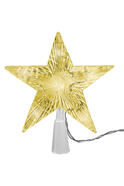zola Decorative Christmas tree topper, LED star, warm white, batteries, plastic, 20 x 17 cm