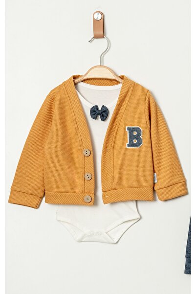 Chicsy Baby Baby Boy Bow Tie and Bodysuit 3-Piece Transitional Set