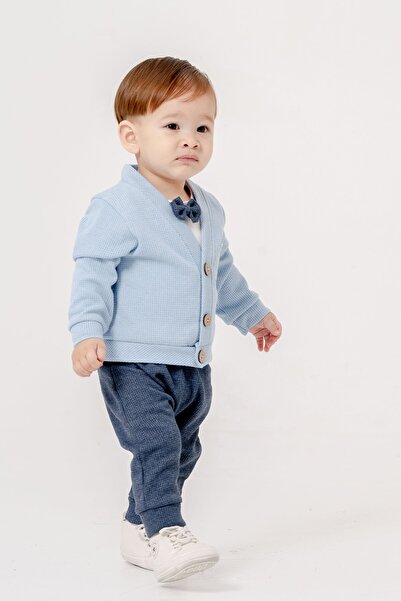 Chicsy Baby Baby Boy Bow Tie and Bodysuit 3-Piece Transitional Set