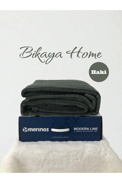 Merinos Modern Line 2 Piece Single Blanket Set - 150X220 cm - Original Box - New Colors