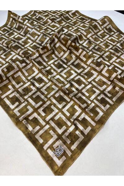 Levidor وشاح حريري أصفر تيفيل IST 71760 - 1 نمط مختلط