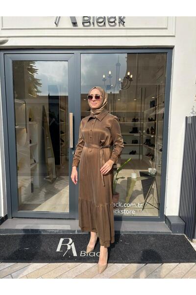 MissWhence 38827 Women's Dress with Pattern on the Back Green