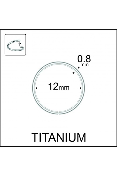 Rupen Kraft Yüksek Kalite G23 Titanium Hızma Titanyum / 12mm x 0.8mm Düz Halk...