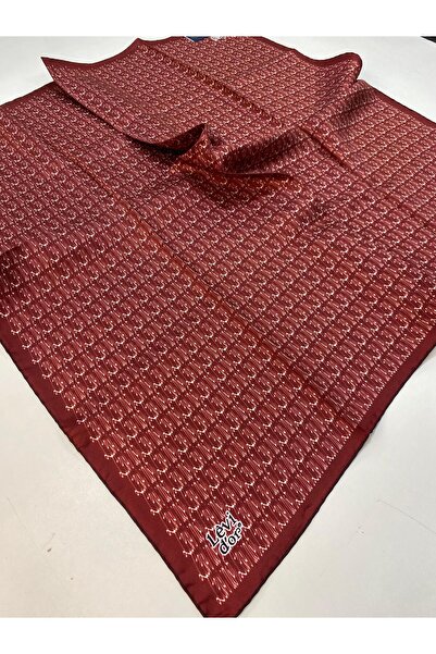 Levidor Kırmızı Tivil İpek Eşarp IST 76870 - 3 Karışık Desen