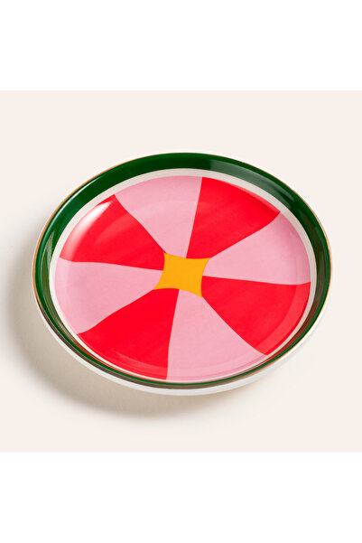 Zsa Zsa Zsu Luohu Porselen Tabak 10x10x1 Cm Renkli