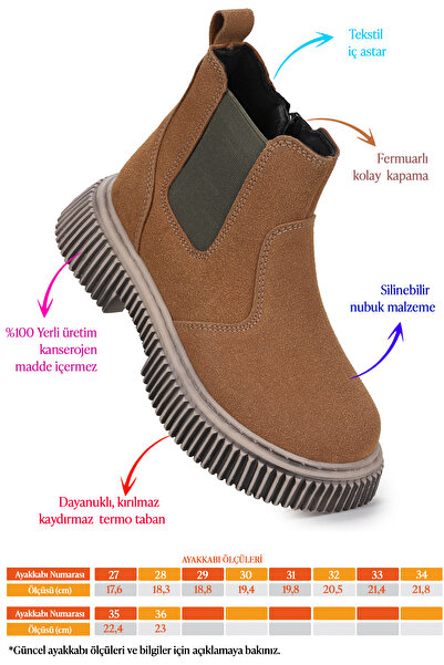 Kiko Kids Penka Zippered Boys' Casual Boat Shoes