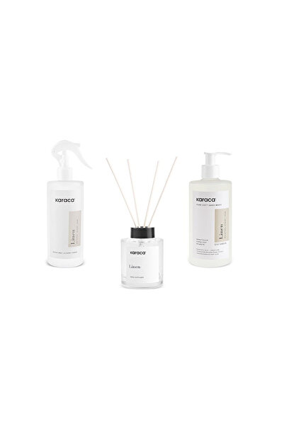 Karaca Home Karaca White Clean Linen 3 Parça Koku Seti