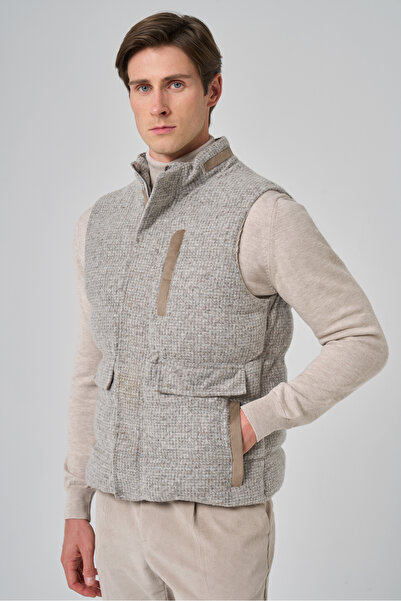 Morven Мъжка вълнена динамична пухена яке от норка