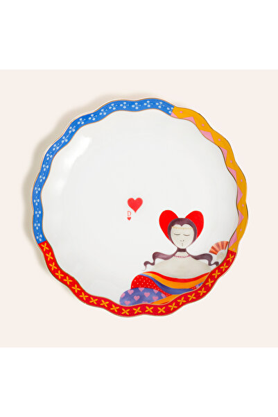 Zsa Zsa Zsu Luohu Porselen Pasta Tabağı 19x19x2 Cm Renkli