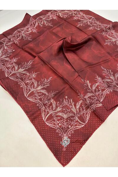 Levidor Bordo Tivil İpek Eşarp IST 88510 - 1 Karışık Desen