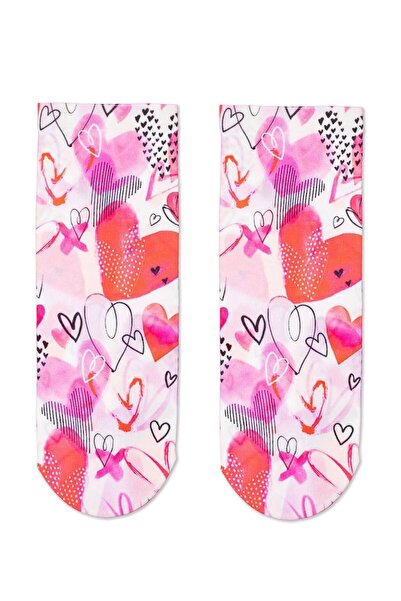 Conte Elegant Șosete din poliamidă cu model cu inimă, Conte Fantasy 082 - Multicolor, 36-39 (23-25)