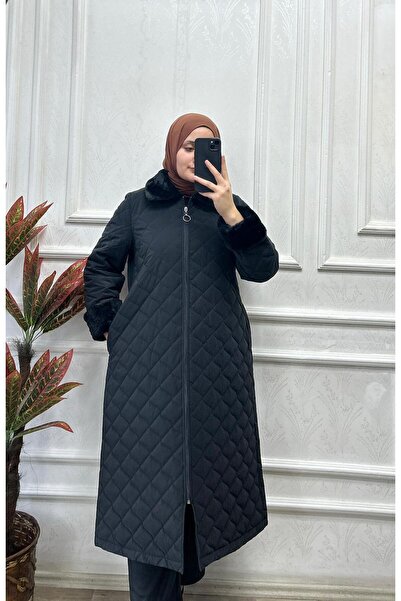 Butik Hülya Kürk yakalı mont