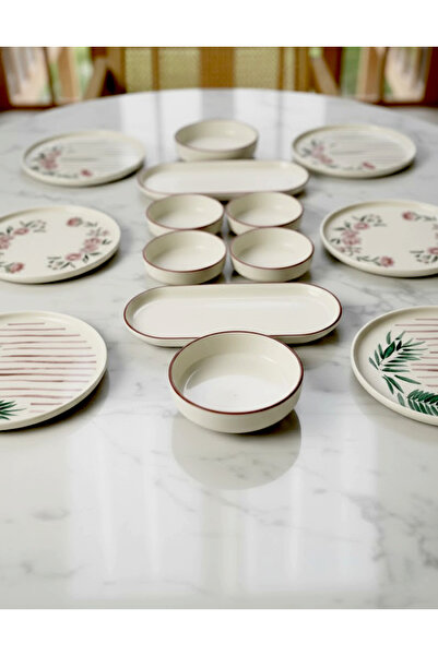 Kitchen Life Sakura Stackable Breakfast Set - Luxury Breakfast Presentation Set Plate