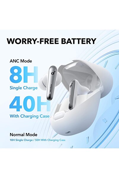 Anker Soundcore soundcore by Anker Liberty 4 NC Adaptive Noise Cancelling Earbuds, 50H Battery, Wireless Charging