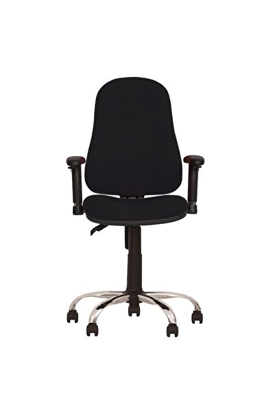 Ergonica Office chair OFFICE GTR CHROME, Black Fiji fabric