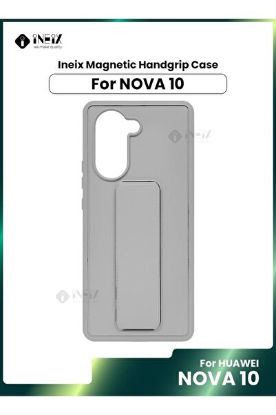 ineix 3-in-1 Magnetic Wrist Strap Hand Grip with Stand Case Cover for Huawei Nova 10