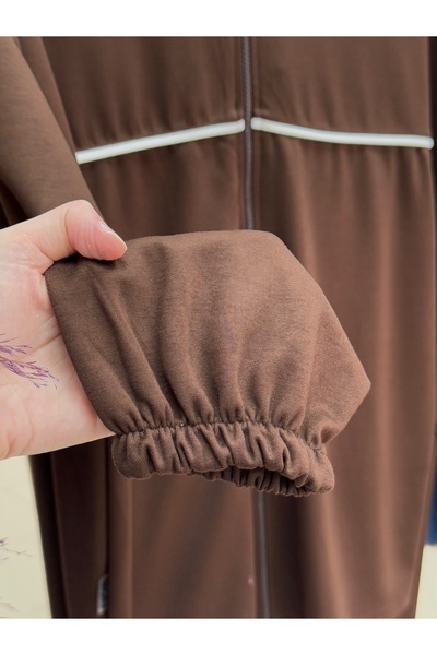 BENAHOLL Dorina Stripe Ara Piped Two String Pant Suit-Mf1811 Coffee