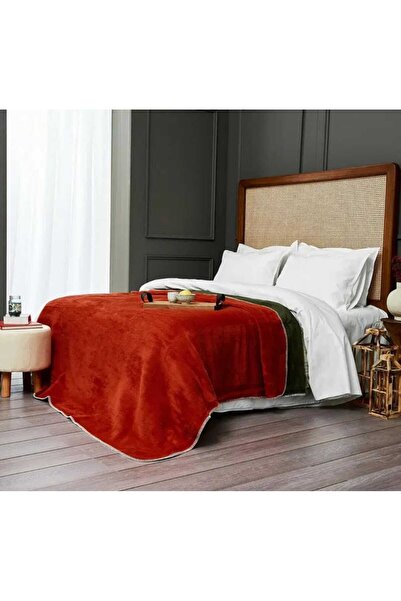 Home Double-Sided Plain Cotton Blanket for Two 200 x 220
