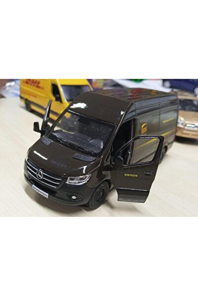 Vardem Kinsmart Toy Metal Model Car 1/36 Pull Back Mercedes Benz Ups Cargo Vehicle