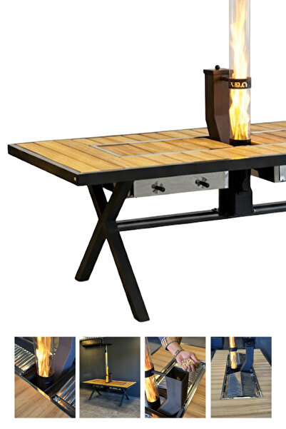 YAŞAM GARDEN DİZAYN Pelet Sobalı Mangallı Masa