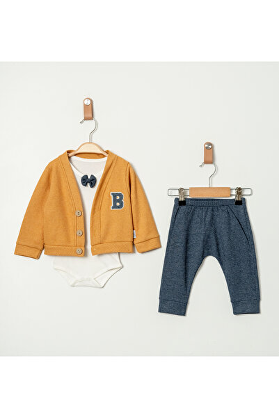 Chicsy Baby Baby Boy Bow Tie and Bodysuit 3-Piece Transitional Set