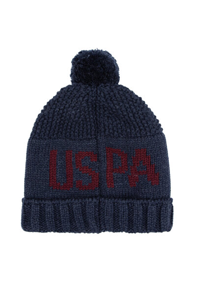 U.S. Polo Assn. Boy's Navy Blue Beret 50311873-Vr033