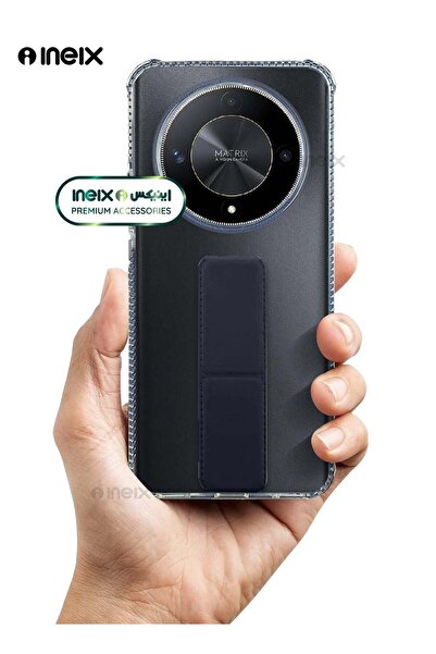 ineix غطاء واقٍ مغناطيسي 3 في 1 مع حزام معصم وحامل لهاتف Honor X9b