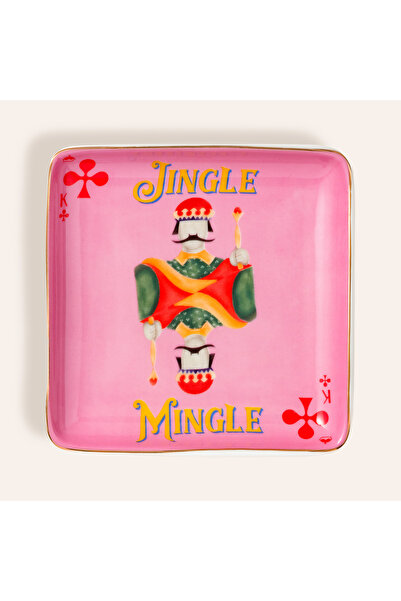 Zsa Zsa Zsu Luohu Porselen Tabak 12x12x2 Cm Pembe