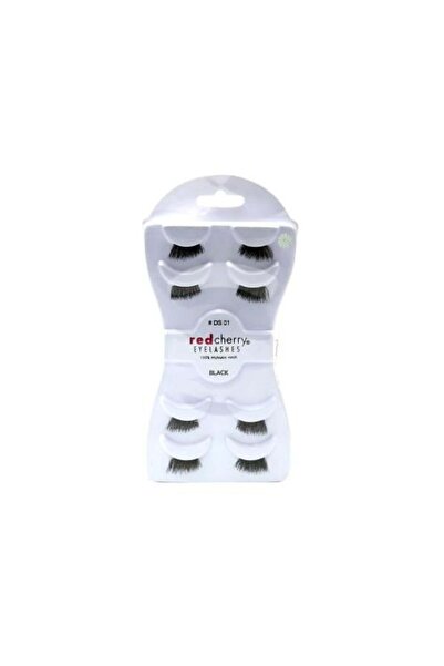 Red Cherry مجموعة رموش DS 01 سوداء - 4 أزواج