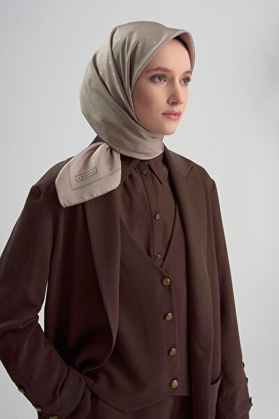 Armine Jakarlı İpek Eşarp Puantiyeli 21Ka8668 2 19